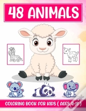 48 Animals Coloring Book For Kids