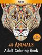 49 Animals Adult Coloring Book - Preview