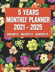 5 Year Monthly Planner 2021-2025