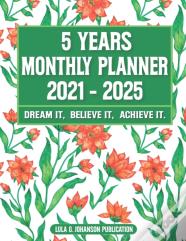 5 Year Monthly Planner 2021-2025