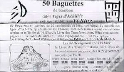 Capa do artigo 50 Baguettes Pour Tirage Du Yi King