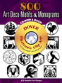 500 Art Deco Motifs And Monograms - Preview