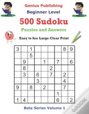 Capa do artigo 500 Beginner Level Sudoku Puzzles And Answers Beta Series Volume 1
