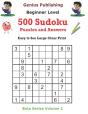 500 Beginner Sudoku Puzzles And Answers Beta Series Volume 2 - Preview
