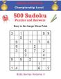500 Championship Sudoku Puzzles And Answers Beta Series Volume 3 - Preview
