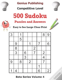 Capa do artigo 500 Competitive Sudoku Puzzles And Answers Beta Series Volume 4