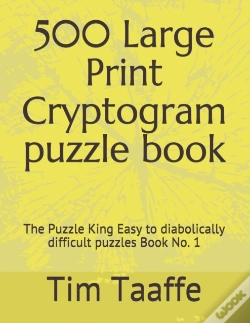 Capa do artigo 500 Large Print Cryptogram Puzzle Book