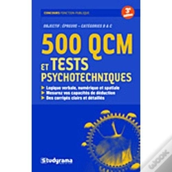 Capa do artigo 500 Qcm Et Tests Psychotechniques (3e Édition)