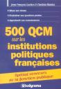 500 Qcm Sur Les Institutions Politiques Francaises - Preview