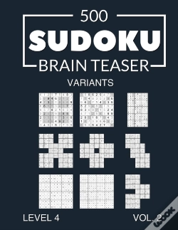Capa do artigo 500 Sudoku Brain Teaser Variants Level 4 Vol. 2