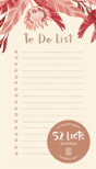 52 Lists To Do List Notepad - Preview