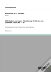 Capa do artigo 52 Praã‚Â¤Ludien Und Fugen - Fanfstimmig Far Klavier Und Querflaã‚Â¶Te - Teil A