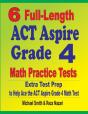 6 Full-Length Act Aspire Grade 4 Math Practice Tests - Preview
