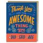 6-Pack Em & Friends Awesome Thank You Cards - Preview