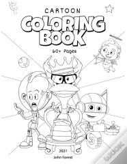 60+ Cartoon Characters Coloring Book