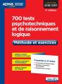 700 Tests Psychotechniques Et De Raisonnement Logique 4e Edt 2016 2017 - Preview