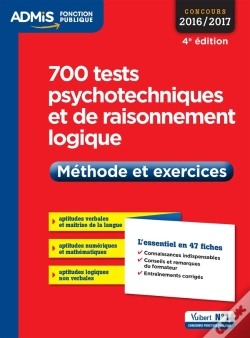 Capa do artigo 700 Tests Psychotechniques Et De Raisonnement Logique 4e Edt 2016 2017