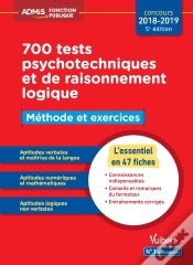 Capa do artigo 700 Tests Psychotechniques Et De Raisonnement Logique ; Méthode Et Exercices (Concours 2018/2019)