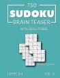750 Sudoku Brain Teaser Triathlon A With Solutions - Preview