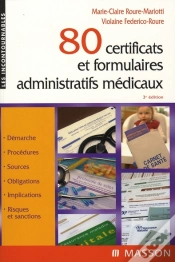 Capa do artigo 80 Certificats Et Formulaires Administratifs Médicaux