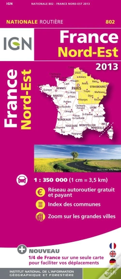 Capa do artigo 802 France Nord-Est 2013  1/350.000