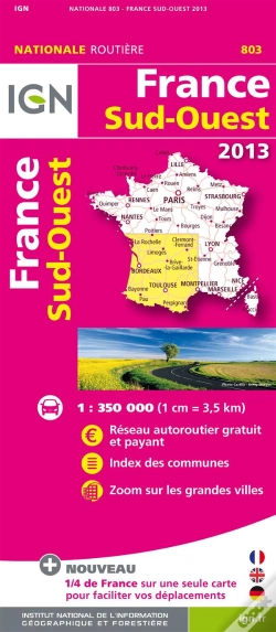 Capa do artigo 803 France Sud-Ouest 2013  1/350.000