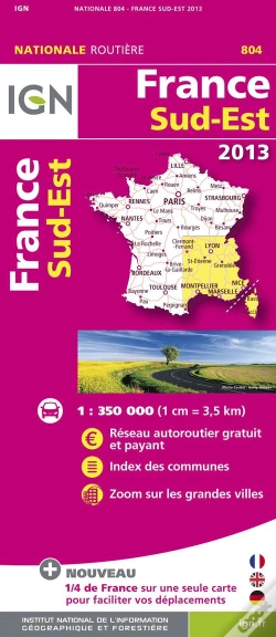 Capa do artigo 804 France Sud-Est 2013  1/350.000