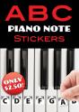 A B C Piano Note Stickers - Preview