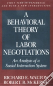 Capa do artigo A Behavioral Theory Of Labor Negotiations