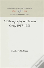 Capa do artigo A Bibliography Of Thomas Gray, 1917-1951