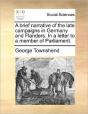A Brief Narrative Of The Late Campaigns - Preview