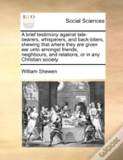 Capa do artigo A Brief Testimony Against Tale-Bearers,