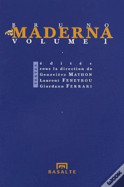Capa do artigo À Bruno Maderna T.1
