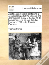Capa do artigo A Catalogue Of Books; Containing A Consi