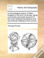Capa do artigo A Chronological History Of New-England I