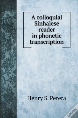 Capa do artigo A Colloquial Sinhalese Reader In Phonetic Transcription