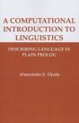 A Computational Introduction To Linguistics - Preview