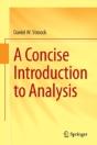 A Concise Introduction To Analysis - Preview