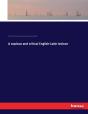 A Copious And Critical English-Latin Lexicon - Preview