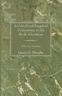 A Critical And Exegetical Commentary On The Book Of Leviticus - Preview