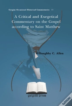 Capa do artigo A Critical And Exegetical Commentary On The Gospel According To Saint Matthew