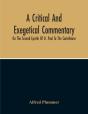 A Critical And Exegetical Commentary On The Second Epistle Of St. Paul To The Corinthians - Preview