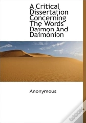 Capa do artigo A Critical Dissertation Concerning The W