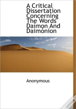 Capa do artigo A Critical Dissertation Concerning The W