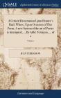 A Critical Dissertation Upon Homer'S Ili - Preview