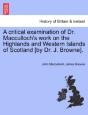 A Critical Examination Of Dr. Macculloch - Preview