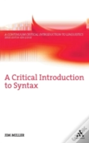 Capa do artigo A Critical Introduction To Syntax