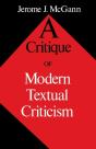 A Critique Of Modern Textual Criticism, Foreword By David C Greetham - Preview