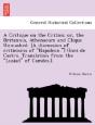 A Critique On The Critics; Or, The Brita - Preview