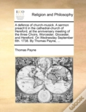Capa do artigo A Defence Of Church-Musick. A Sermon Pre